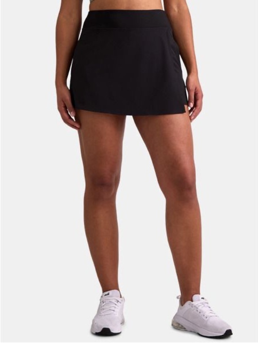 Avia Women's Athletic Crossover Black Pocket Skort EUC